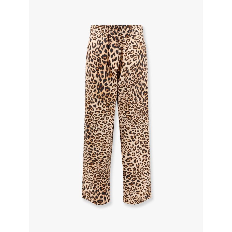 A Paper Kid Women Cotton Trouser With Animalier Print